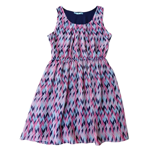 Maurices Pink and Blue Sleeveless Sundress Mini - Picture 2 of 7